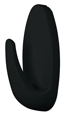 tesa Black Hooks S Powerstrips kleefhaak Small ovaal (b x h) 14 mm x 34 mm Zwart Inhoud: 3 stuk(s)