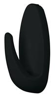 tesa Black Hooks S Powerstrips kleefhaak Small ovaal (b x h) 14 mm x 34 mm Zwart Inhoud: 3 stuk(s) - thumbnail