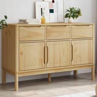 Dressoir FLORO 114x43x74 cm massief grenenhout wasbruin - thumbnail