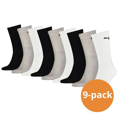 Puma Sportsokken Zwart Grijs Wit 9-pack-47/49