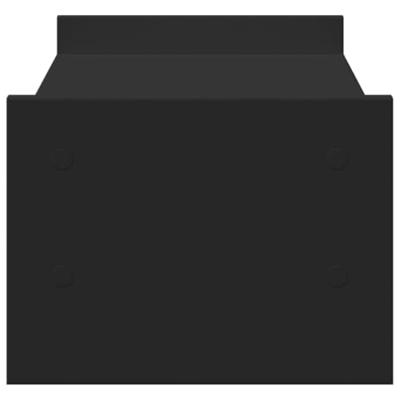 VidaXL Monitorstandaard 50x27x10 cm bewerkt hout zwart