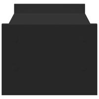 VidaXL Monitorstandaard 50x27x10 cm bewerkt hout zwart - thumbnail