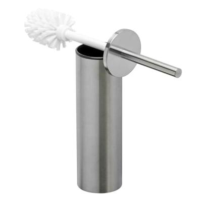 Geesa Nemox Toiletborstel - vrijstaand - witte borstelkop - RVS geborsteld 916511-05