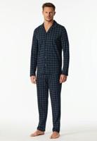 Schiesser Schiesser Heren Pyjama Long nightblue 183176 58/3XL - thumbnail