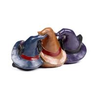 Heksen Zwarte Kat trio in heksenhoed - thumbnail