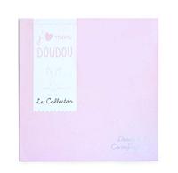 Vierkante teddybeerknuffel 24cm collector - DOUDOU ET COMPAGNIE rozen - thumbnail