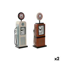 Tafelklok Home ESPRIT Blauw Oranje Vintage gasolinera (2 Stuks) - thumbnail