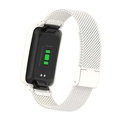Milanese bandje met case - Wit - Xiaomi Smart band 7 Pro Milanese bandje met case - Wit - Xiaomi Smart band 7 Pro