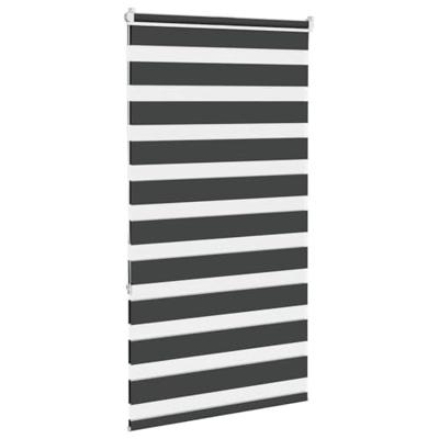 Zebra rolgordijn 70x150 cm stofbreedte 65,9 cm zwart