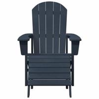 Tuinstoel 2 pcs Marineblauw 83 x 74 x 92 cm Polyetheen - thumbnail