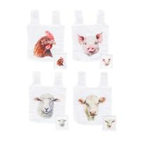 Esschert Design opvouwbare tas boerderij - thumbnail