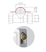 Danfoss React M30x1.5 Thermostaatknop Mechanisch 8 tot 28 °C - thumbnail