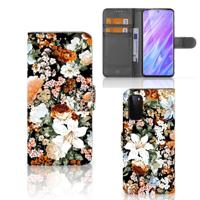 Hoesje voor Samsung Galaxy S20 Dark Flowers - thumbnail