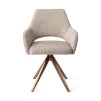 Jesper Home Eetkamerstoel 'Yanai' Turn Rose Gold, kleur Biscuit Beach - thumbnail