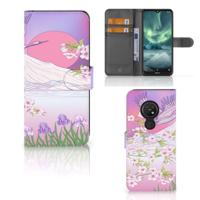 Nokia 7.2 | Nokia 6.2 | Telefoonhoesje | Met pasjeshouder | Bird Flying - thumbnail