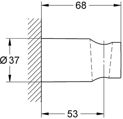 GROHE - Douchehouder voor wandmontage GROHE - Douchehouder voor wandmontage