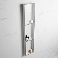 MONDIAZ EASY Nis 149,5x29,5cm in solid surface kleur Army | Talc. 3 vakken geschikt voor in- of opbouw - thumbnail