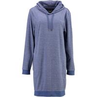 Cawö Cawö Dames Lange Hoodie 818 Denim S - thumbnail