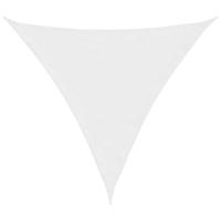VidaXL Zonnescherm driehoekig 4,5x4,5x4,5 m oxford stof wit - thumbnail