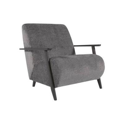 Kave Home Fauteuil 'Meghan' Chenille, kleur Donkergrijs