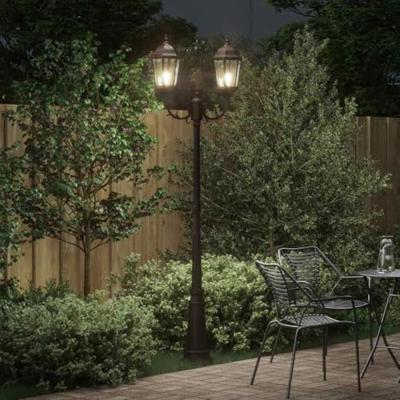 VidaXL Tuinverlichting brons 68 x 20 x 235 cm aluminium en glas