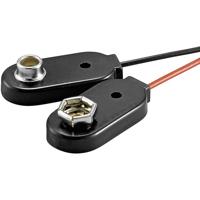 Beltrona 9V-I-Clip-G Batterijclip Aantal cellen: 1 9V (blok) Drukknopaansluiting (l x b x h) 26 x 13 x 8 mm - thumbnail