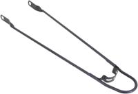 Spatbordstang 28" met bumper - mat zwart - thumbnail