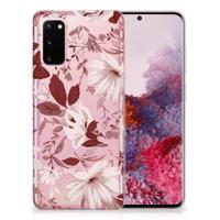 Smartphone hoesje Samsung Galaxy S20 Watercolor Flowers - thumbnail