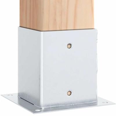 Spokkels vierkant 12 st gegalvaniseerd staal zilverkleurig