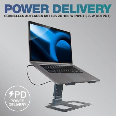 Reloop Stand Hub Pro laptopstatief met USB-hub