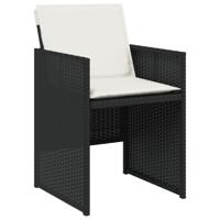 9-delige Tuinset poly rattan zwart - thumbnail