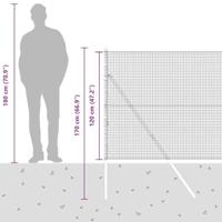 VidaXL Afrasteringspaal groen 25 x 1,2 m (19 x 19 mm gaas) - thumbnail