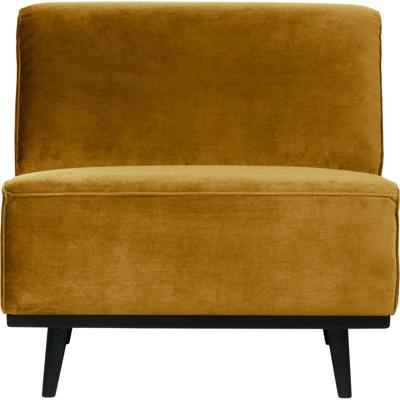 WOOOD Bank 'Statement' 1-zits Element, Velvet, kleur Honing Geel