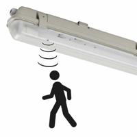 LED TL sensor waterdicht armatuur 3100 lumen 21W 156.5cm 4000K ip65 automatisch licht aan - thumbnail