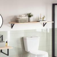 Tafelblad rechthoekig 140x40x2 cm massief acaciahout - thumbnail