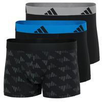 Adidas Boxers-Trunk flex cotton 3-pack zwart - thumbnail