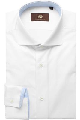 Circle of Gentlemen Overhemd Dainton Wit Twill Paisley Contrast Slim Fit