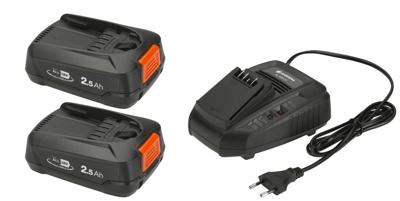 Gardena Startset P4A QC+2x2,5Ah accu&apos;s + oplader