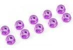 Zelfborgende zeskantmoer M3 "Paars", Aluminium (10st) - thumbnail