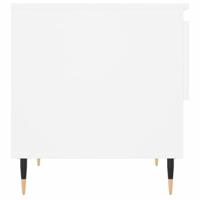 Salontafels 2 st 50x46x50 cm bewerkt hout wit - thumbnail