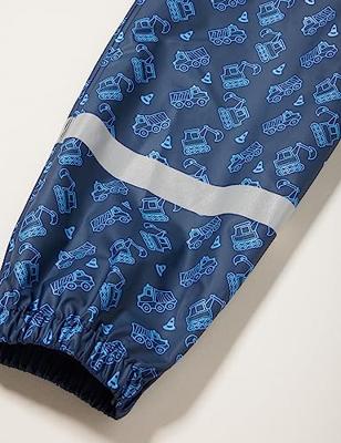 Playshoes Regentuinbroek Bouwvoertuigen Blauw Maat 86 Playshoes Regentuinbroek Bouwvoertuigen Blauw Maat 86