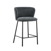 Barkruk Lynn Donkergrijs - Set van 2 - thumbnail