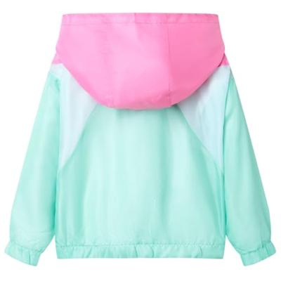 Kinderjas met capuchon en rits 128 meerkleurig