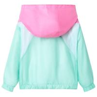 Kinderjas met capuchon en rits 128 meerkleurig - thumbnail