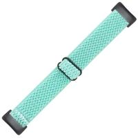 FitBit Charge 5 & 6 Elastische solo loop nylon bandje - Turquoise - thumbnail