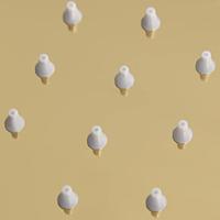 Regendouchekop vierkant 20x20 cm roestvrij staal goudkleurig - thumbnail