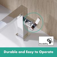 Hansgrohe Tecturis E ééngreeps wastafelkraan 110 Fine CoolStart met PopUp trekwaste, chroom - thumbnail