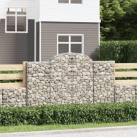 Schanskorven 10 st gewelfd 200x30x120/140 cm ijzer - thumbnail