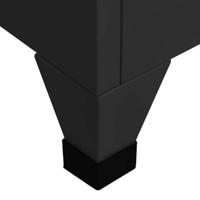 Lockerkast 38x45x180 cm staal zwart - thumbnail