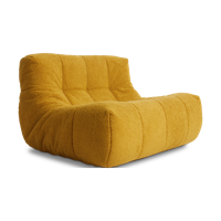 HKliving Lazy Lounge fauteuil Fluffy Ochre - thumbnail